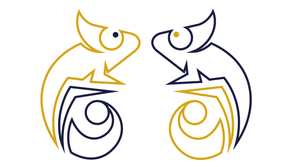 Integrative Presence™ Logo - 2 Chameleons